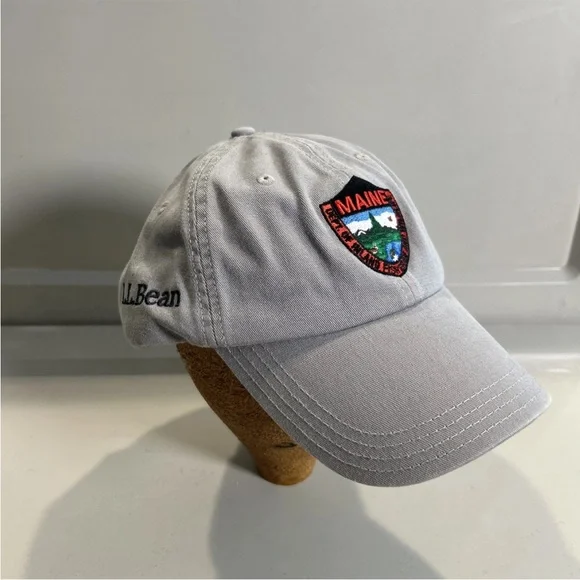 L.L. Bean Maine Fisheries Wildlife Hat Cap Dept Fisheries Embroidered Moose OSFM - Picture 5 of 10